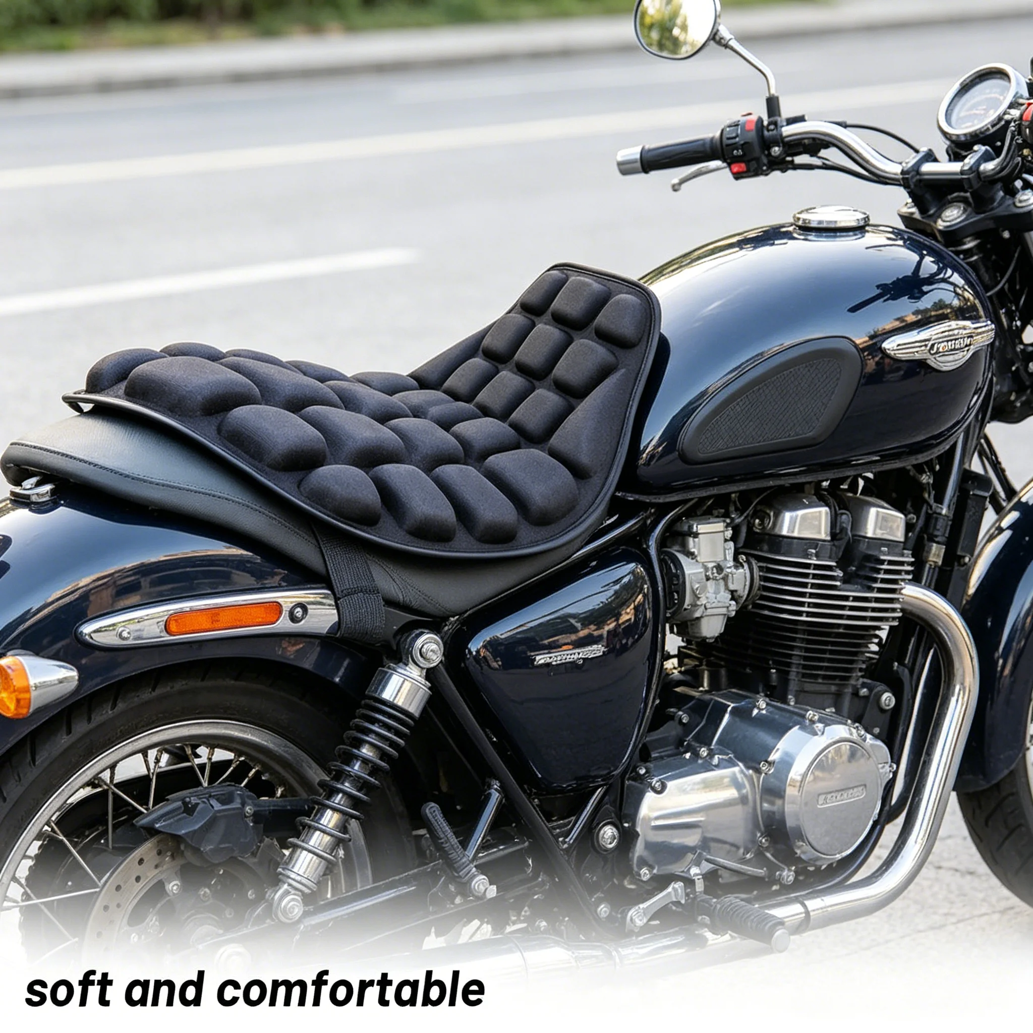 

Motorcycle Seat Pad 3D Breathable Design For Motorbike Shock Electric Pads Saddles Cushion Cover Relief Bike Seat ﻿