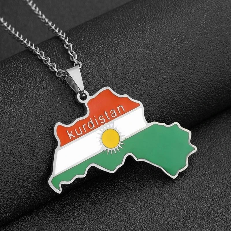  Stainless Steel Pendant Clavicle Chain Kurdish Ethnic Adjustable Hiphop Necklace