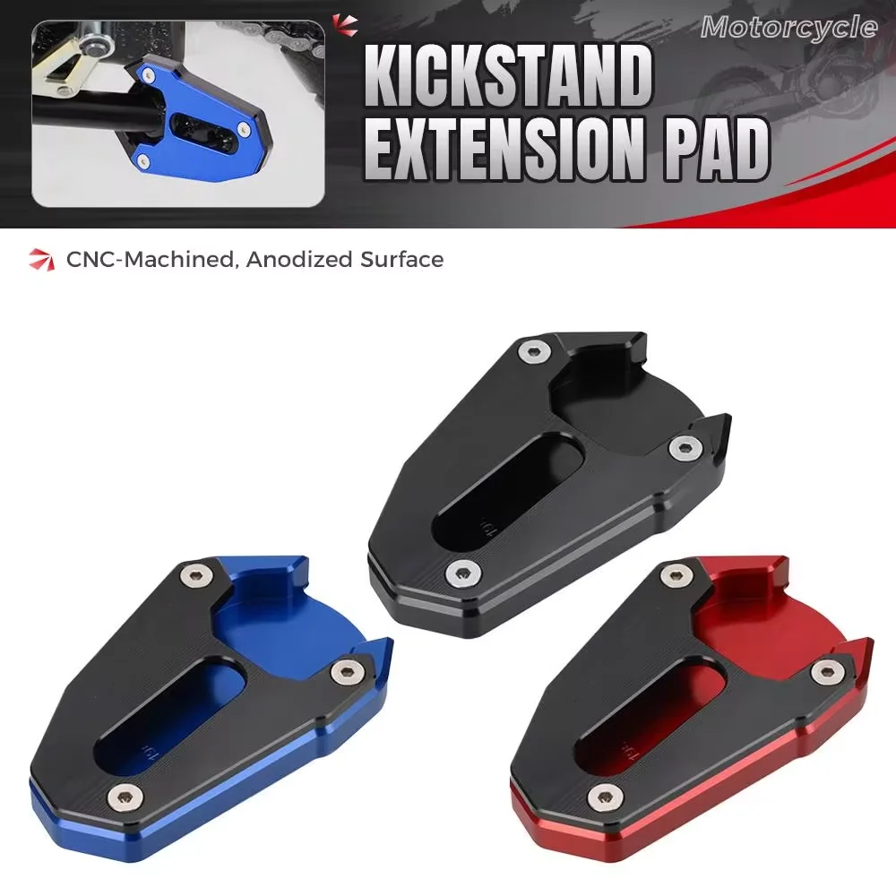 

ABS Motorcycles Kickstand Foot Side Stand Extension Pad Support Plate For Suzuki SV 650 SV650 2016 - 2023 SV650X SFV650 Gladius