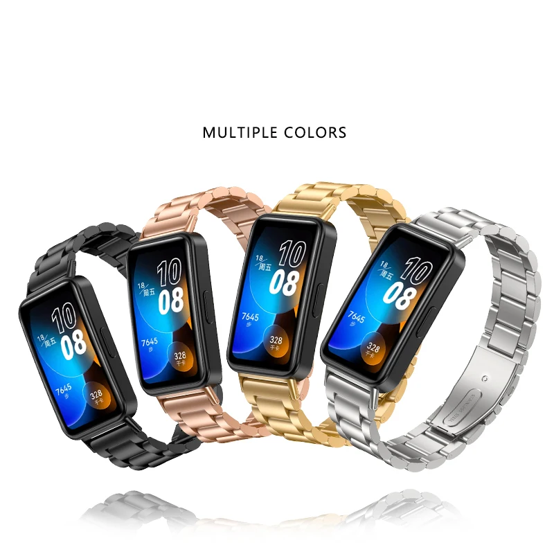 Metal Strap For Huawei Band 8 Band9 8/9/10 Smartwatch Steel Quick Release Watchband Bracelet Belt Wriststrap Accessories
