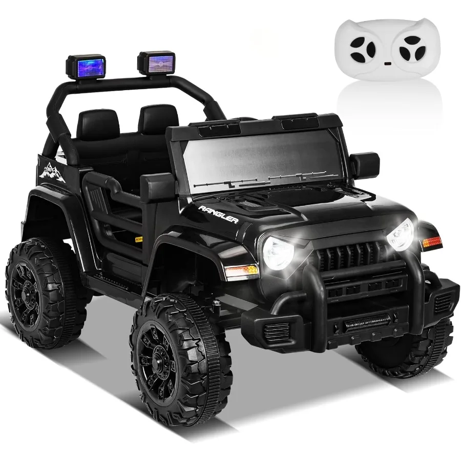 Elektryczny samochód dla dzieci 12V z pilotem, elektryczny pojazd terenowy dla dzieci, samochód ciężarowy na baterie, z...