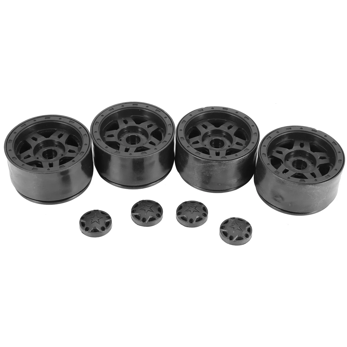 4PCS Plastic Beadlock 2.2 Wheel Hub Wheel Rims for 1/10 RC Crawler Car Axial SCX10 Wraith Capra RR10 Traxxas TRX4 D90