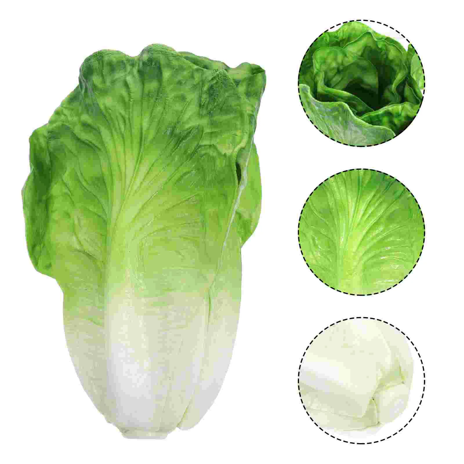 Lettuce Display Props Simulation Vegetable Artificial Plant Decoration Green Pu Emulation