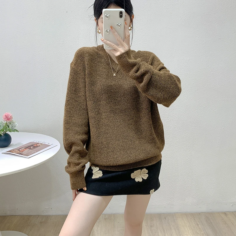 

Sunine Home Men's Thiened V-Ne Knitted Sweater Mixed Yang Wool Autumn Winter Casual Sle Long Sve Warm Thermal Top