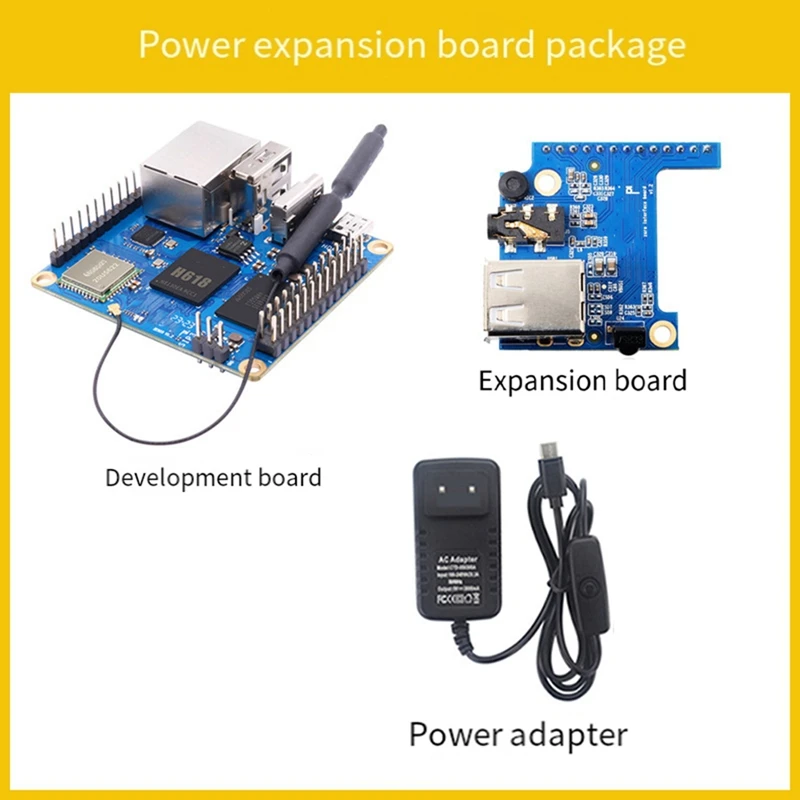 For Orange Pi Zero3 Development Board 4GB Package RAM H618 Wifi5+BT 5.0 Gigabit LAN For Android 12 Debian12 With EU Plug Durable