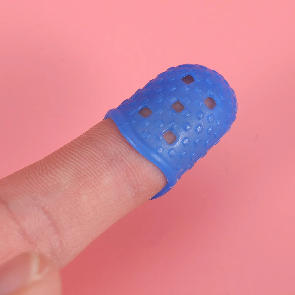 3Pcs Non-Slip Anti-Scalding Finger Tips Protection Dark Blue Size M Fingertip Protector for Counting Sorting Collating Guitar