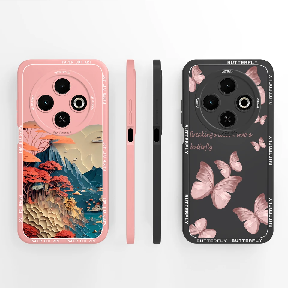 Case For Tecno Spark 30C Beautiful Mounta Plant Shockproof Non-slip Senior Anti-Fingerprint Soft Cover For tecno spark 30c Funda