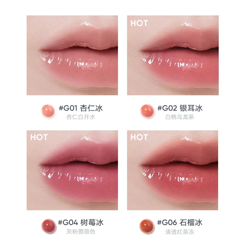 JudydoLL Ice Drill Lip Glaze LipGloss Lip Serum Mirror Water Gloss Fade Lip Lines Nude Lipstick Rare Beauty Makeup Cosmetics