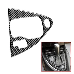 Automatic Gear Shift Cover Trim Fit For BMW 650i 645Ci E63 E64 M6 2006 2007 2008 2009 2010 Left Hand Drive Black Carbon Fiber