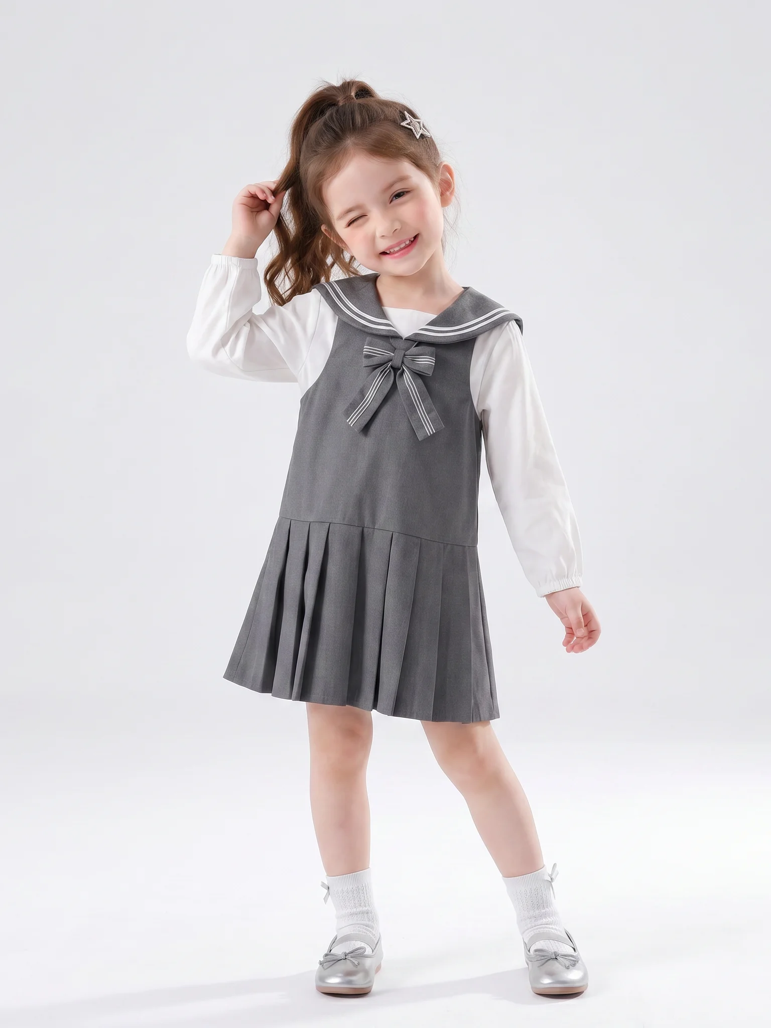set-vestito-stile-preppy-per-ragazze-primavera-autunno-colletto-navy-grembiule-senza-maniche-gonna-principessa-set-due-pezzi-uniforme-scolastica-alla-moda