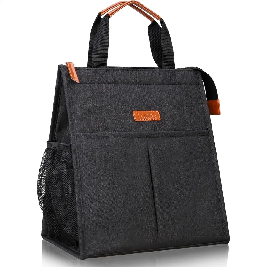 

Lunch Bag for Women Men Insulated Lunch Tote Bags Waterproof Reusable Lunch Box Soft Cooler with Pockets for Work Travel Picnic