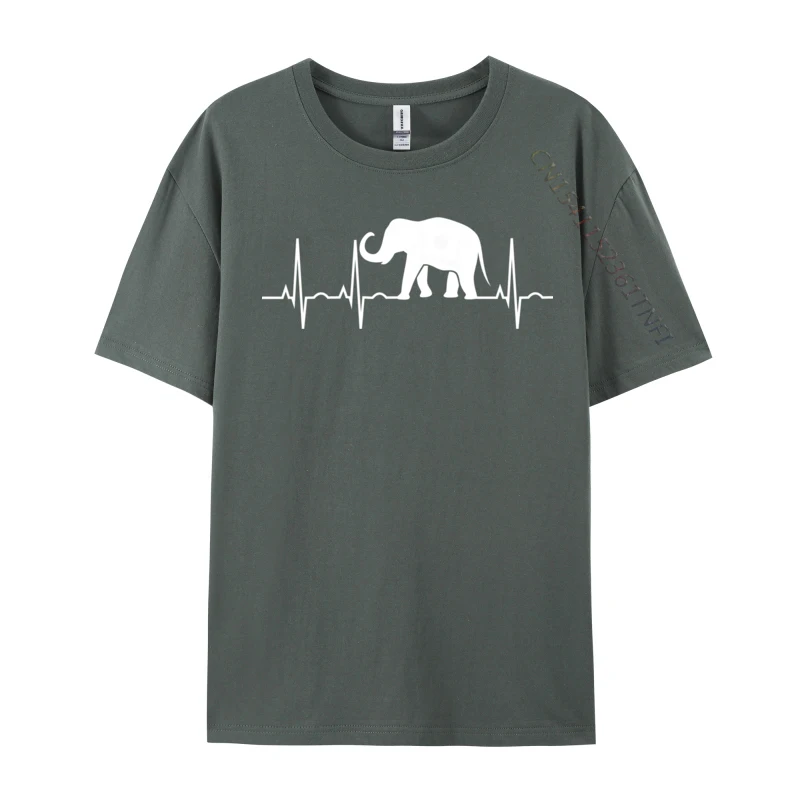 Elephant Elephant Lover Heartbeat Design Electrical Engineering Heartbeat Inverter T-Shirts Europe Tops & Tees Cute T-Shirt Male