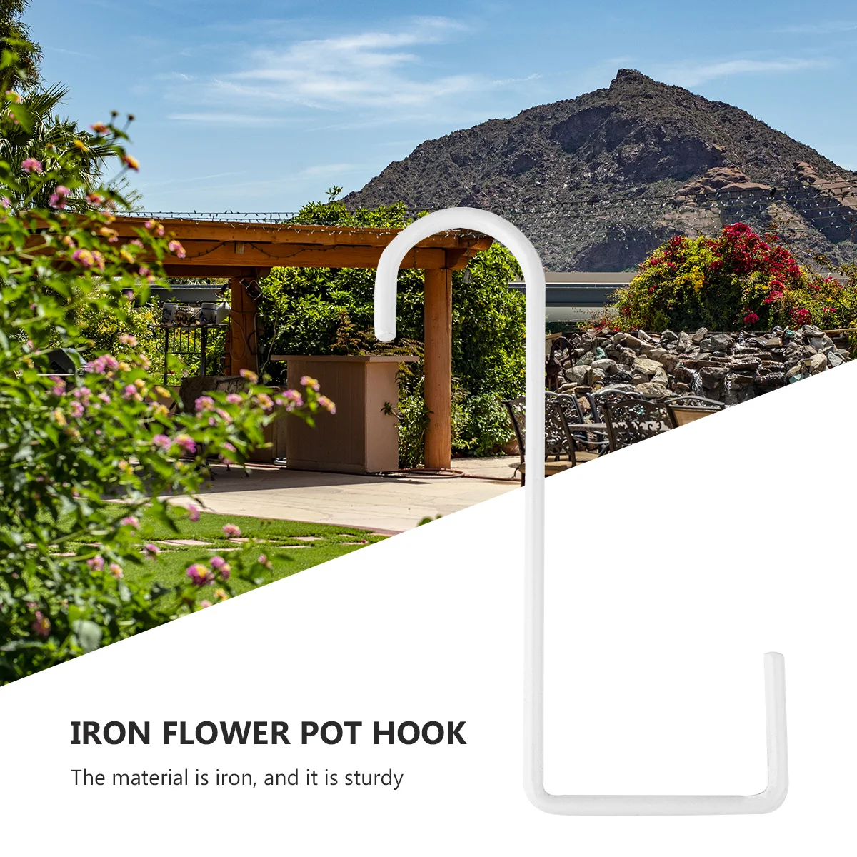 

6Pcs Rust-Proof Wrought Iron Hooks for Hanging Planters Lanterns Towels Bags Home Garden Patio Porch Bedroom Bathroom Decor