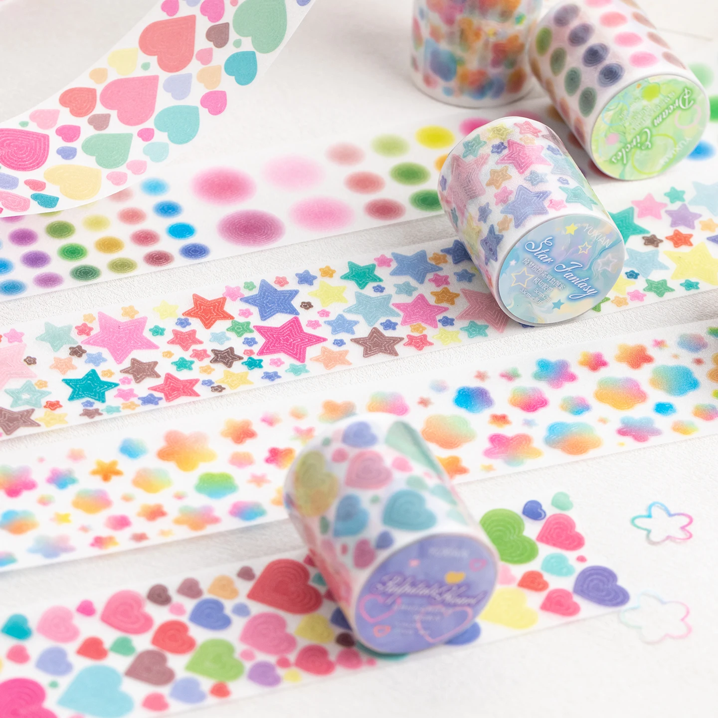 MINKYS Love Heart Star Type декоративная лента наклейка скрапбукинг журнал DIY школьные канцелярские Фото №4