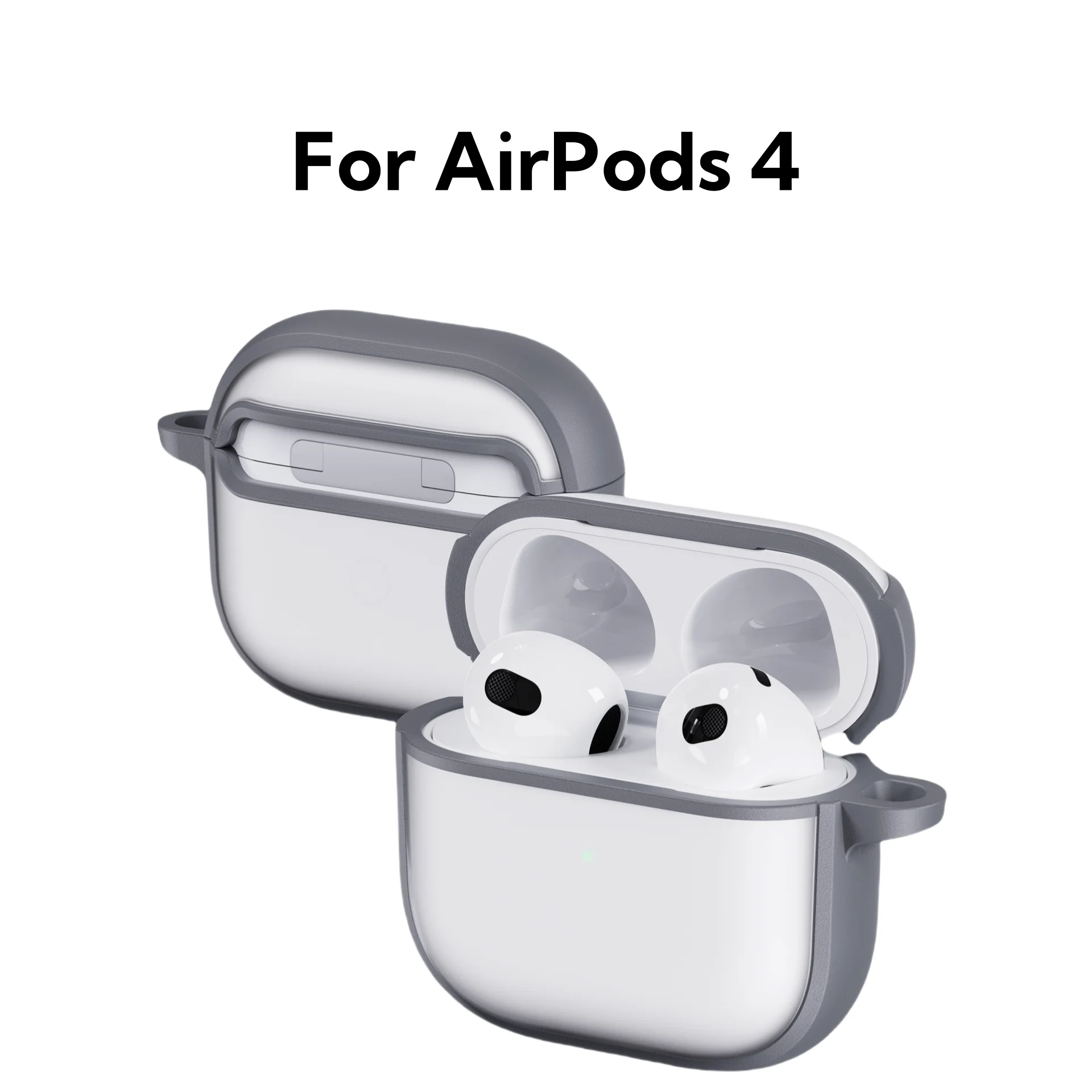 Simple Case For AirPods 4 Earphone Cases For Apple AirPods 4 4th Generation 2024 Cover Headset Shell MagSafe Case