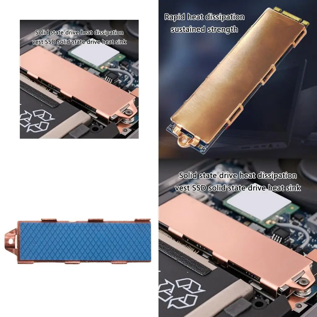 C90F Quick Installs SSD Cooling Armors Corrosion Resistant Metal for Enhanceds PC Performances