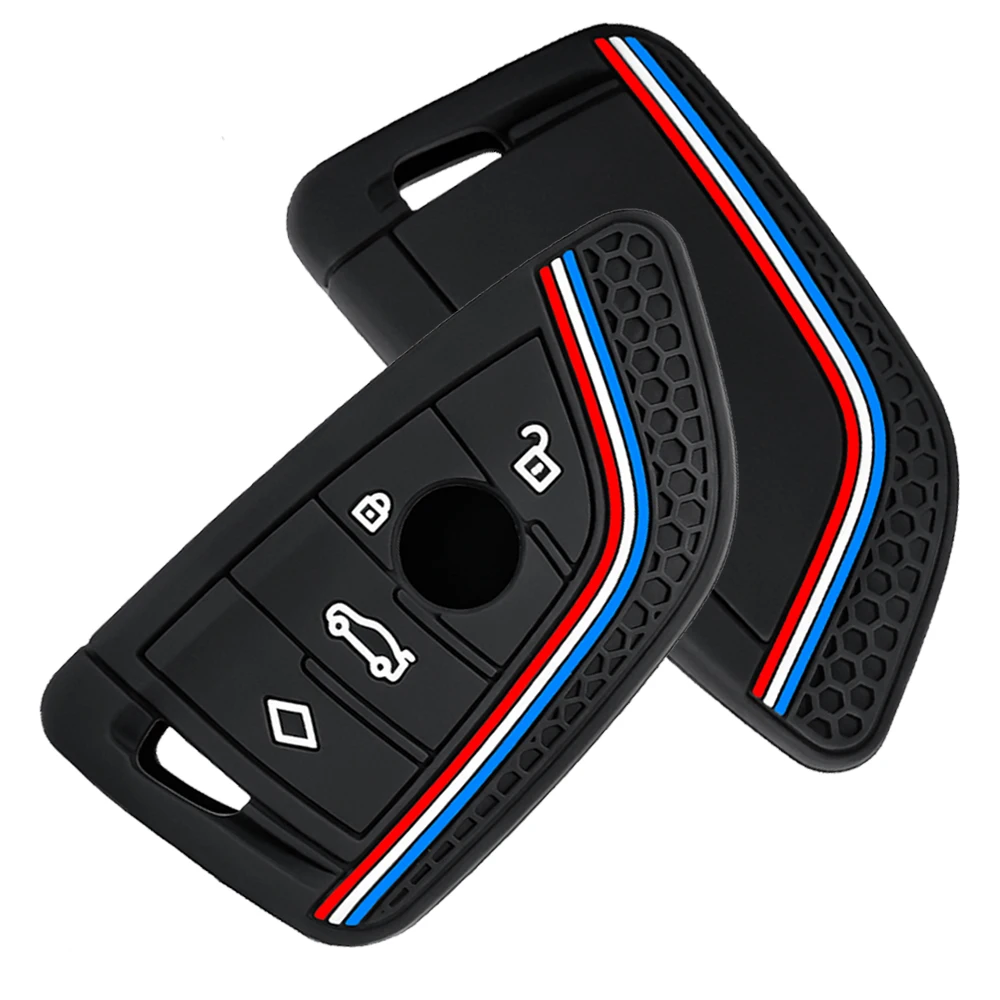 Silicone Car Key Case Cover Shell Fob for BMW F30 F31 F32 F34 F20 F21 F07 F10 1 3 5 7 Series X1 X3 G01 X4 G02 X5 F15 F16 M3 M4