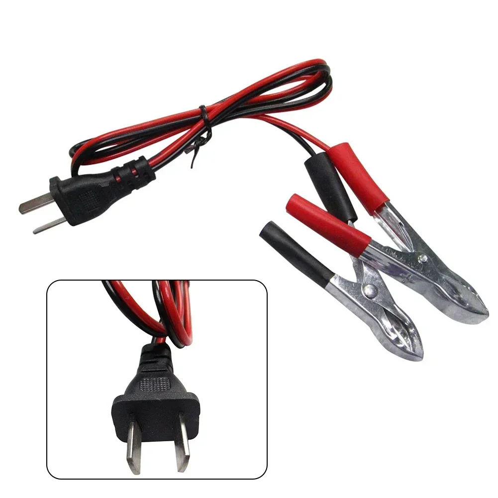 Generator Charging Cable DC 12V V Type Plug Gasoline Engine Battery Charging Cable With Clip Battery Cable With Plug