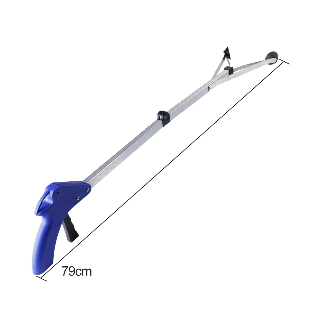 Practical Extra Long Arm Extension Reacher Grabber Easy Reach Pick Up Tool Foldable Garbage Pick Up Tool Trash clip