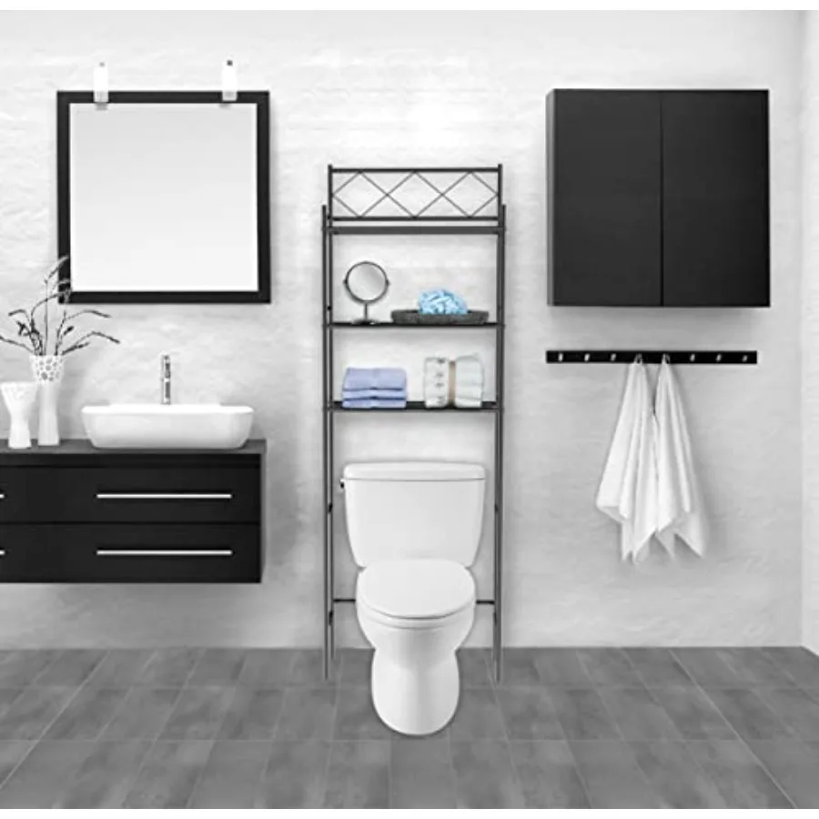 

3-Shelf Bathroom Organizer Over The Toilet, Bathroom Spacesaver