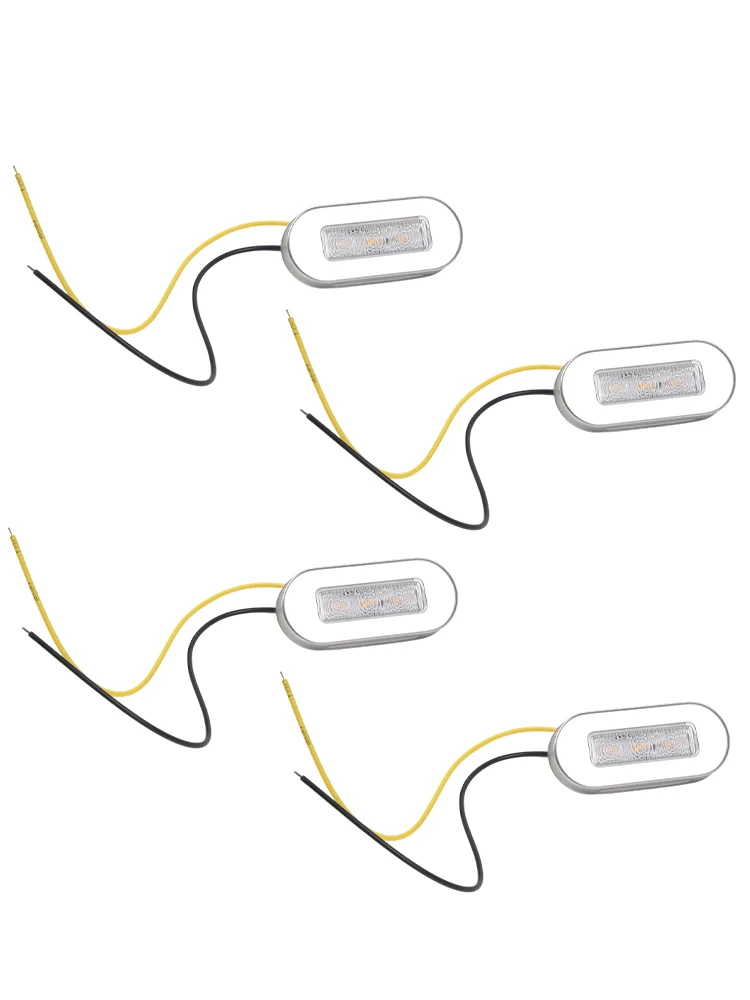 راحة مفيدة جديدة عملية ماركر ضوء ضوء لافت للانتباه 3 LED 4x ABS البلاستيك المقصورة سطح السفينة مصباح مؤشر الضوء #3