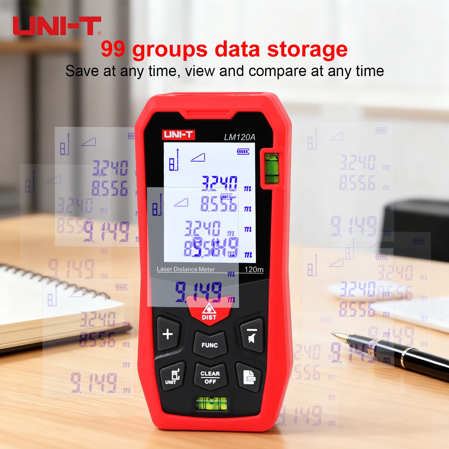 Medidor de Distância a Laser U - Laser Distance Meter With Bubble Level avaliação e preço