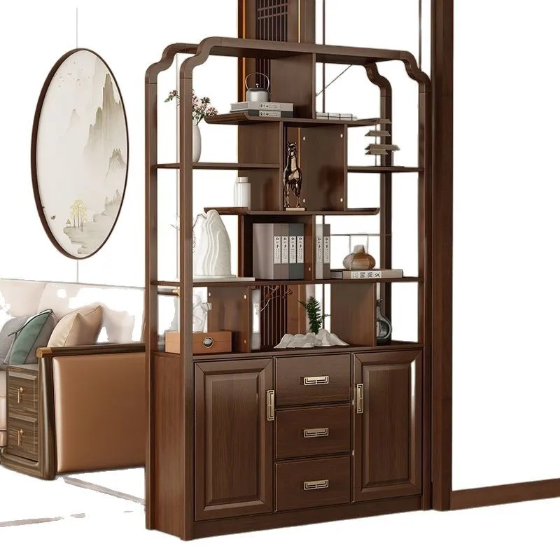 

Entrance cabinet new Chinese solid wood