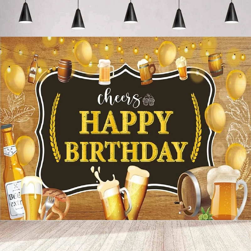 

Photography Backdrop Beer Birthday Party Background Home Party Backdrop Wall Banner Decor Poster For Men