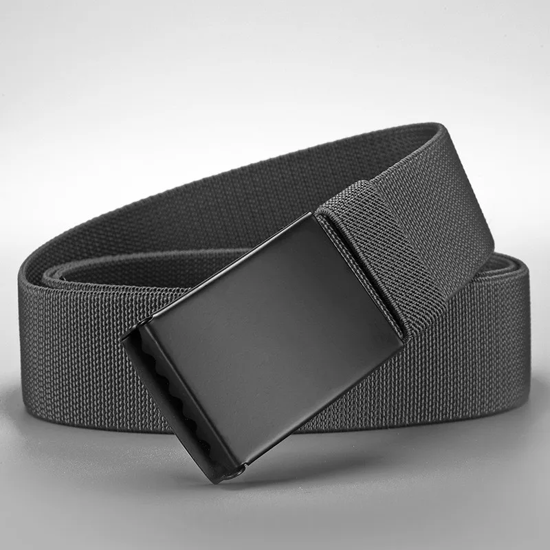 Beliebter Nylon-Gürtel mit glatter Schnalle, gewebter elastischer Bund, taktische Outdoor-Militär-Trainingsjeans für Herren, vielseitiger Gürtel – Detail 9
