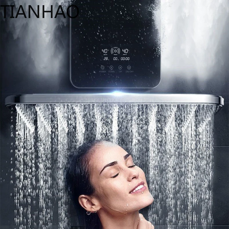 8KW Electric Water Heater Instantaneous Rapid Heating Household Bathroom Shower