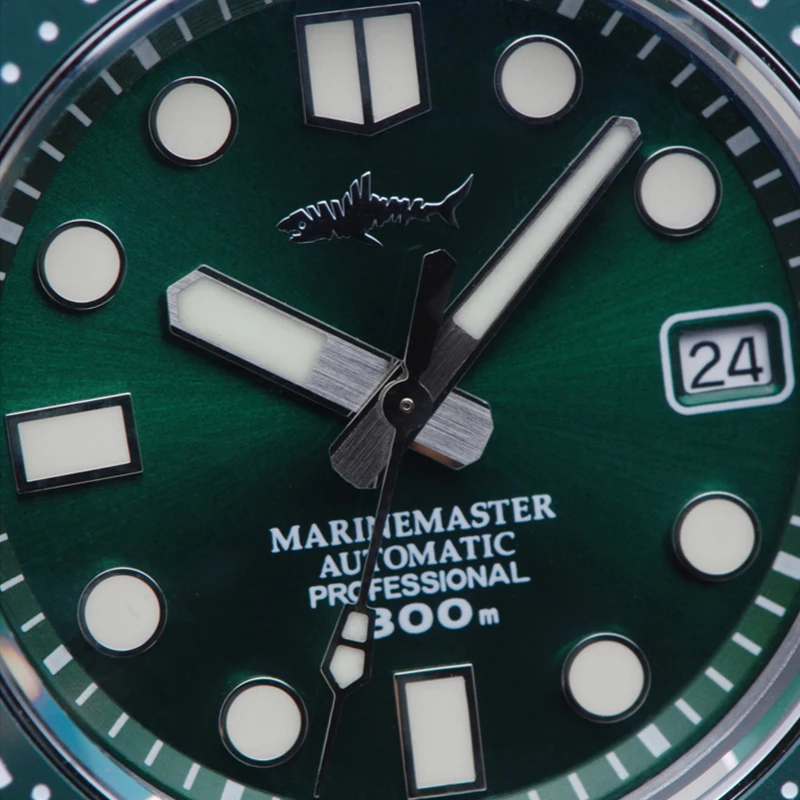 HEIMDALLR SBDX001 ساعات غوص رجالية MM300 مقاومة للماء كريستال الياقوت NH35A ساعة يد ميكانيكية أوتوماتيكية C3 مضيئة