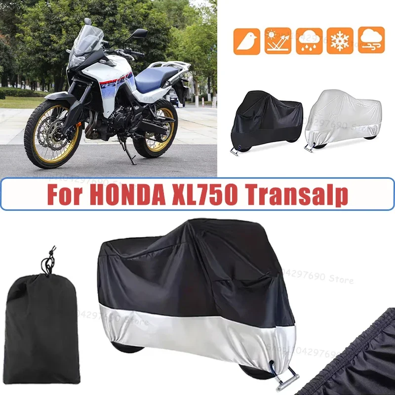 210D Oxford Motorcycle Cover Waterproof All Season UV Protection For HONDA XL750 Transalp Anti-Tear Windproof Motorbike Cover