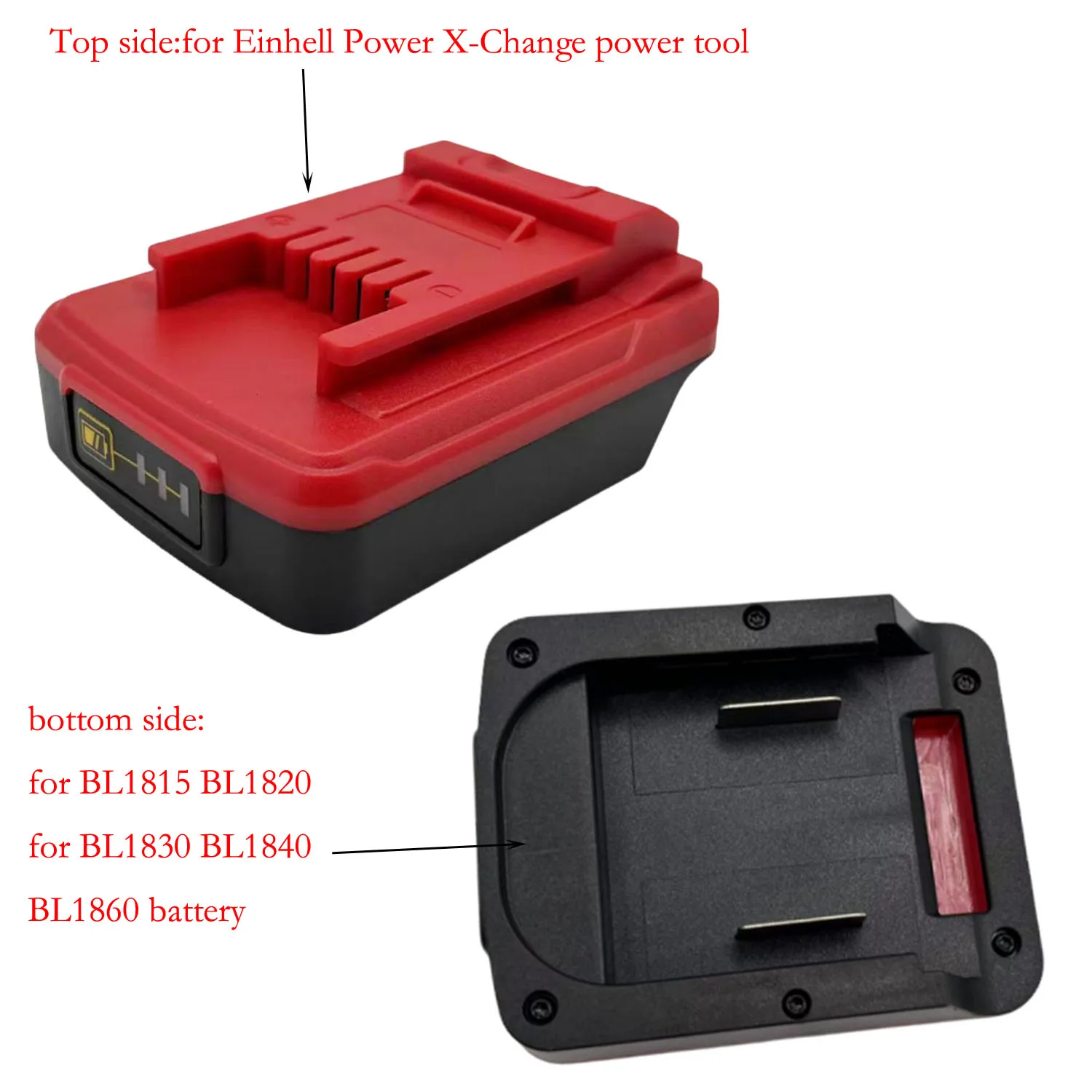 

Battery Adapter Converter Compatible With Makit- BL1830 BL1840 BL1815 Lithium-Ion For-Einhell Power X-Change 18V Power Tool