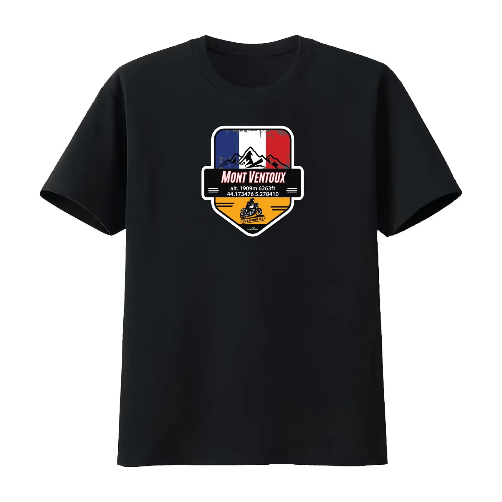 Mont Ventoux France Motorcycle T-Shirt Summer Casual Cotton Tee Oversized Streetwear Tops Vintage Graphic Print 100% Cotton