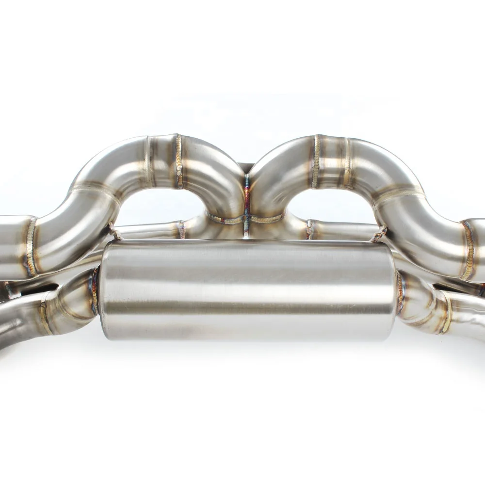 Custom ss304 titanium exhaust catback for Porsche 911 992 turbo s carrera 3.0T