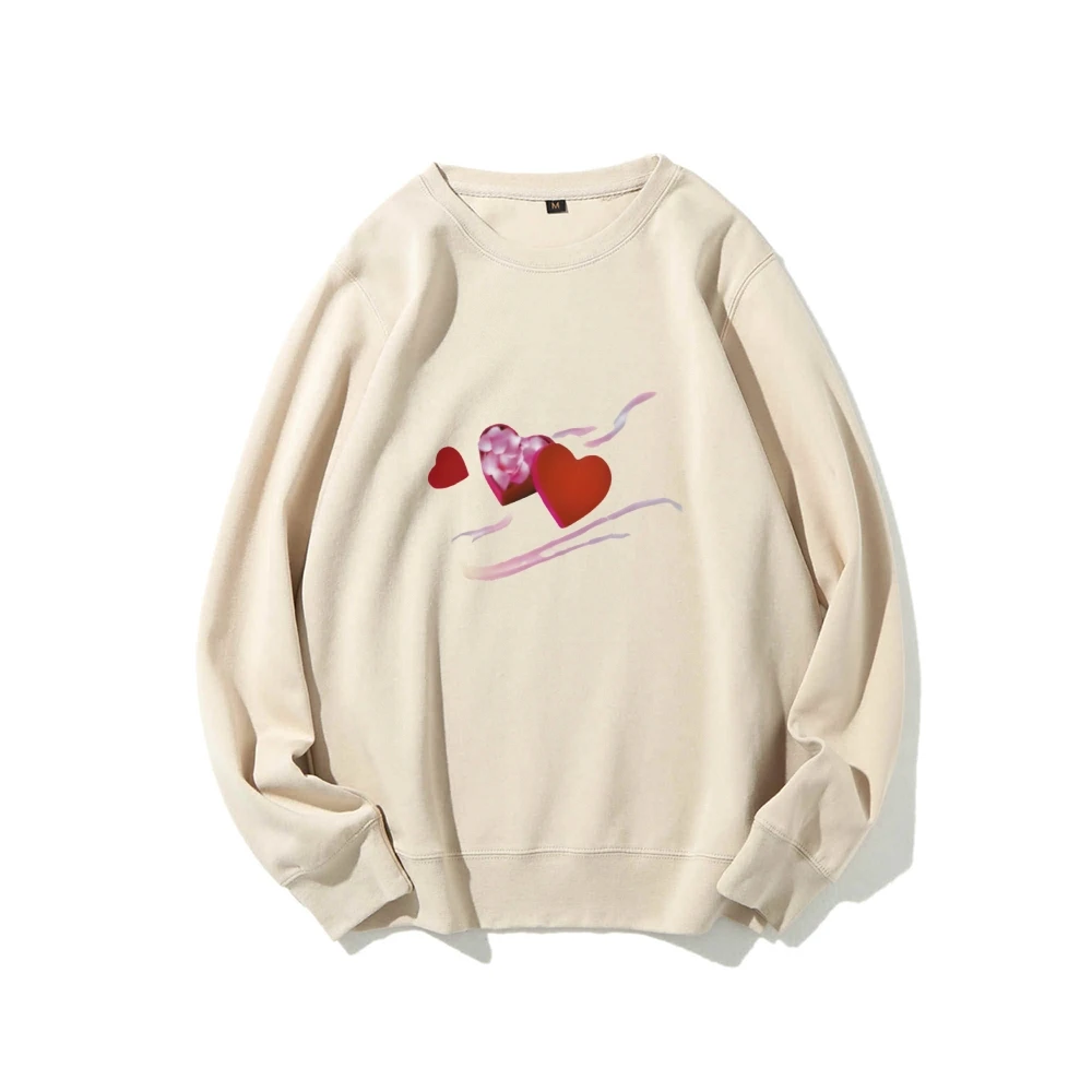 Sweat-shirt à col rond décontracté et robuste – Matériau en coton épais, Construction durable, chaud pour les temps plus frais, forme longue durée