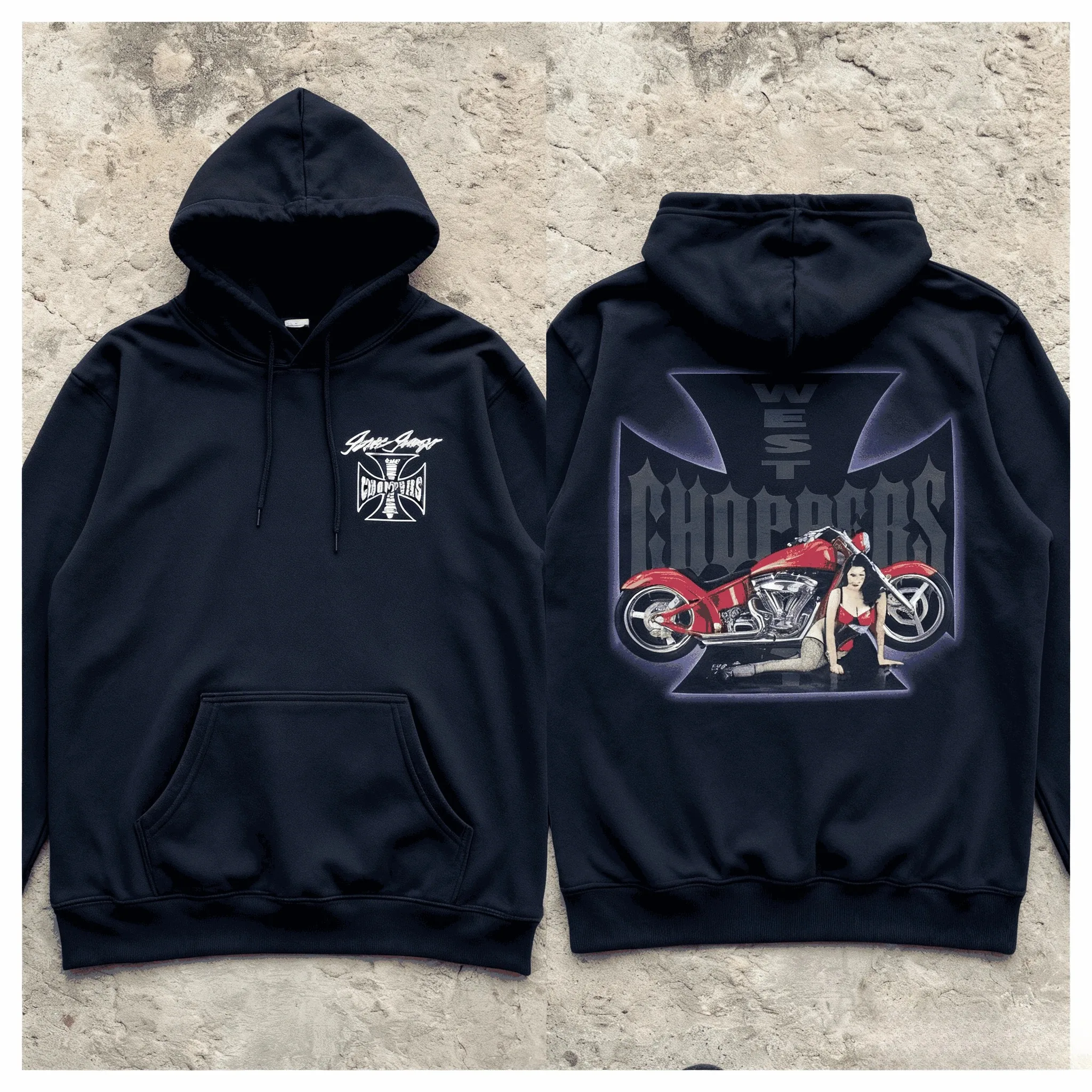 Ropa de calle clásica con estampado de logotipo de la costa oeste, sudaderas con capucha para hombres y mujeres, jerséis de moda Vintage, sudaderas de manga larga cálidas de lana Unisex