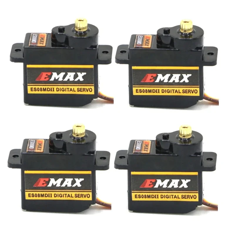 

2025 4pcs EMAX ES08MDII ES08MD II Digital Servo 12g/ 1.6/2.0 kg.cm High-speed Mini Metal Gear for RC Model Boat Car Robot