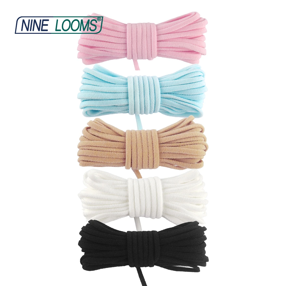 NINE LOOMS Skinny Tubular Elastics Cords Tube Rope 1/8\