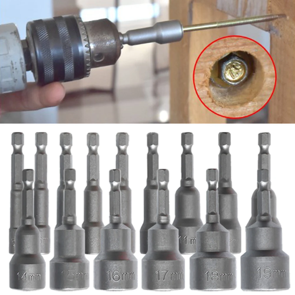 1pcs Socket Wrenches Hex Socket Wind Batch Sleeve 65mm Driver Drill Bit Socket Wrench Extension Adapter Bolt Hand Tool