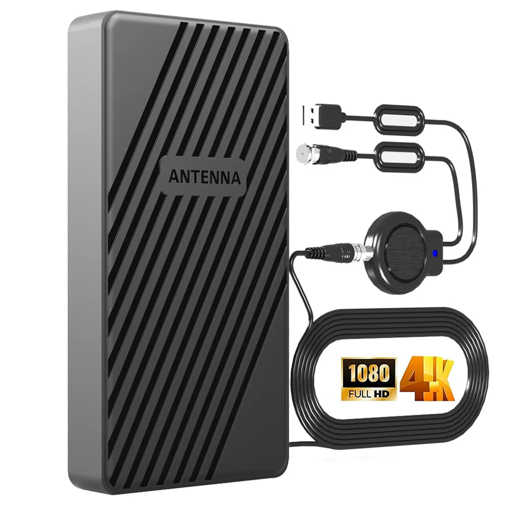 4K 1080P Amplified Dab Antenna 6000 Miles HD Digital TV Antenna For Indoor Ultra HDTV With Amplifier VHF/UHF Outdoor Aerial Set