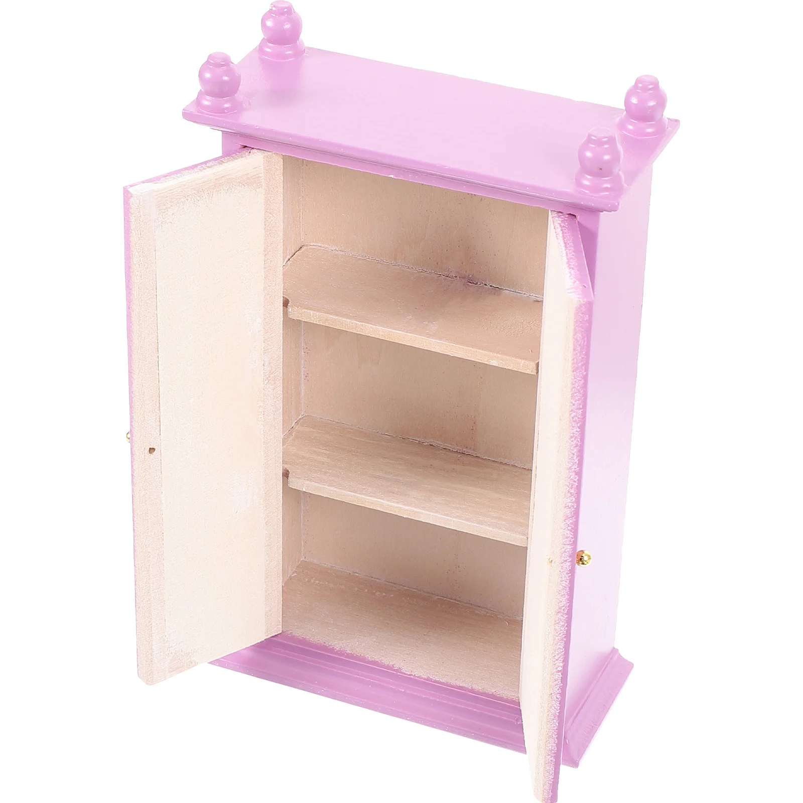 Mini garde-robe en bois pour maison de poupée, échelle 1:12, décoration pour chambre à coucher, salle à manger, petite maison, meubles, accessoires de décoration