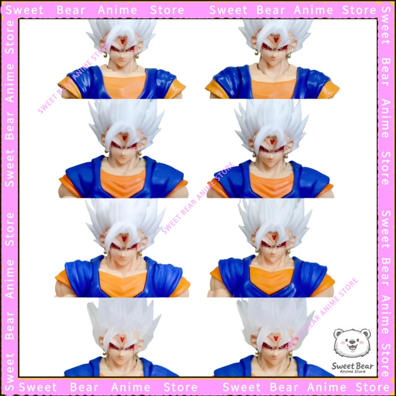 نونو مخصص لعبة دراغون بول فيجيتو SSJ الأبيض الله/الغريزة الترا/SSB الشعر والوجه اكسسوارات مجموعة عمل الشكل SHF أنيمي نموذج اللعب #4