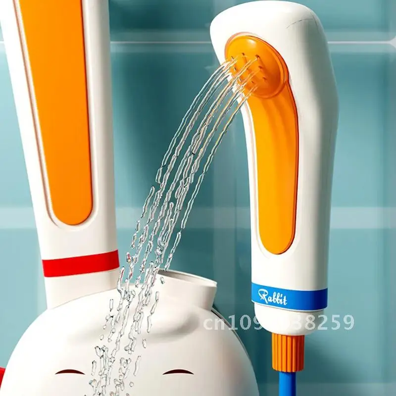 Baby Bath Toy Electric Shower Baby Rabbit Carrot Water Pump Toddler Water Toy Toy Sprinkler Bathtub Adjustable for Gift Spray