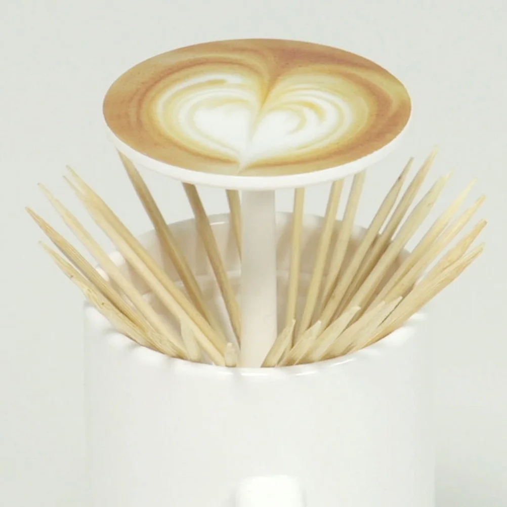 

Automatic Toothpick Holder Coffee Cup Design Eco Friendly Organizer for Wooden Toothpicks Cotton Buds Storage Vase