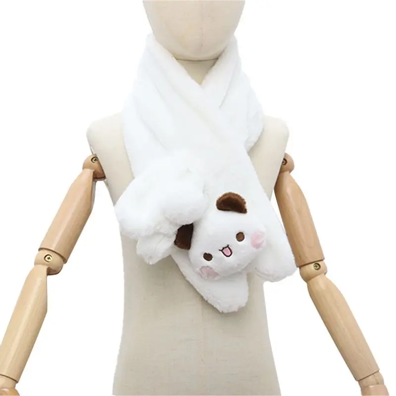 New Panda Bubu And Yier Scarf Autumn And Winter Cold Resistant Scarf Cute Cartoon Panda Bear Doll Couple'S Scarf Gift