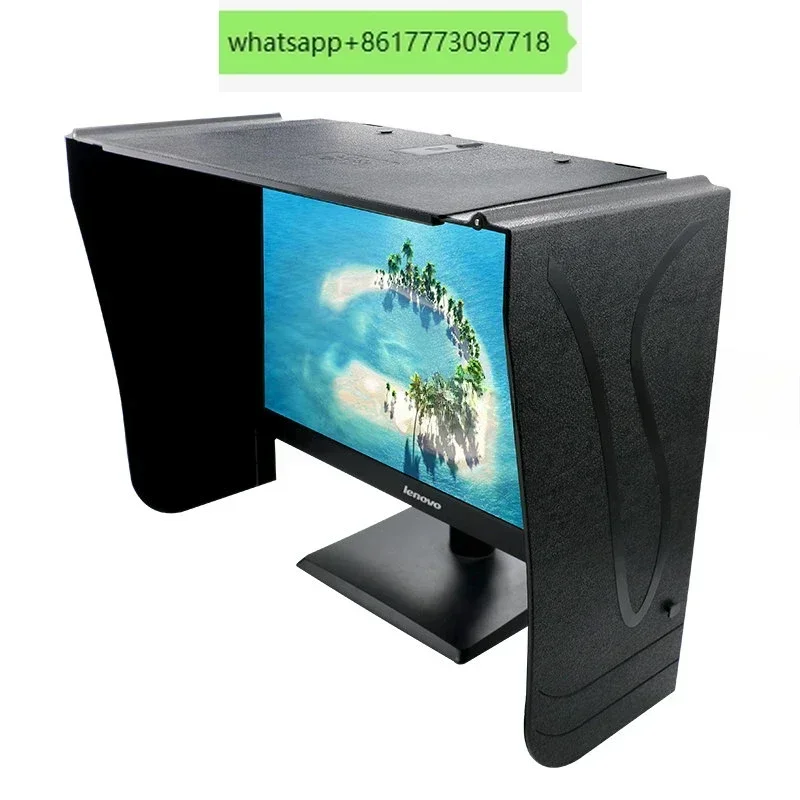 

Desktop computer monitor sunshade board sunshade 17-27 inch screen width adjustable