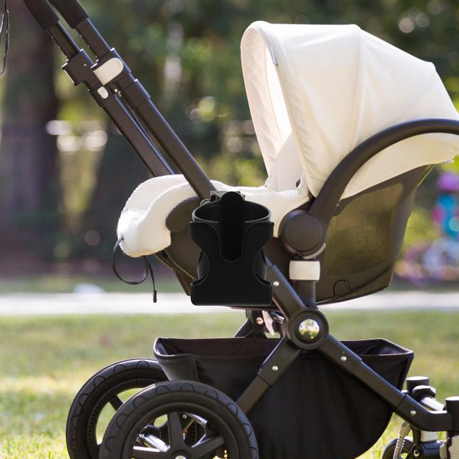 

Universal Bicycle Phone and Cup Holder Black Multi-Function Sturdy Adjustable Anti-Slip Design for Stroller Wheelchair Walker