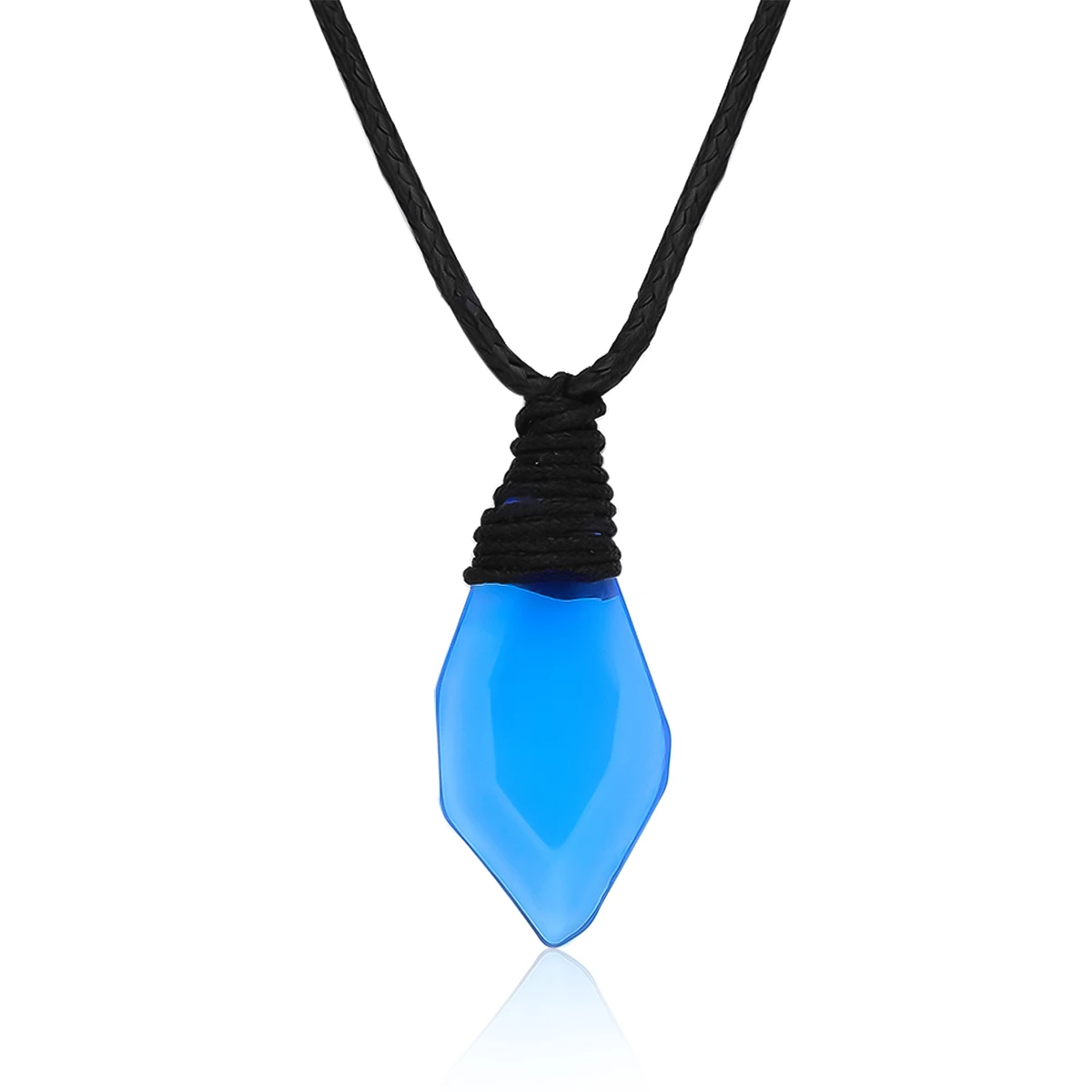 Catuni H2O Mermaid Blue Crystal Necklace Just Add Water Energetic Pendant Jewelry Accessories for Women Unisex Birthday Gift