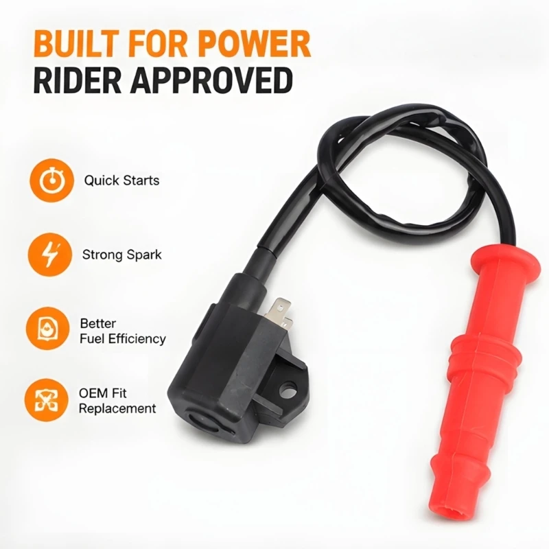 UTV Service Replacement Assembly with Wire 3089239, Boot Cover, 9.84 In Reach and Two Metal Terminal Connection Layout for